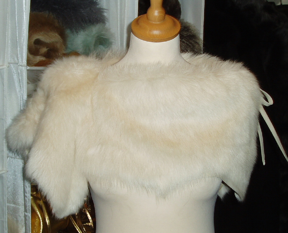 Ivory Toscana Shearling Shrug