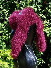 Burgundy Mongolian Sheepskin Scarf