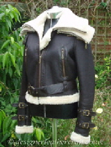 ladies sheepskin flying jacket