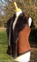 Toscana Shearling Gilet in Marron Brown