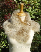 honey toscana shearling tippet