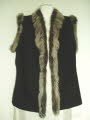 Black Suede Gilet with Toscana Trim