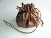 Bronze Brown Leather Bag