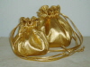 Two Sizes of Gold Leather Dolly Bags